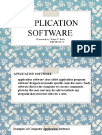 Application Software: Presented By: Nalyn E. Batis Btled-Ia 1C
