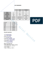 Tabla de Equivalencias de Energia