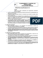 Planeamiento Y Control de Operaciones Evaluación Virtual Práctica Calificada #01