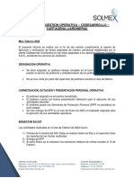 Informe de Gestion Operativa - Cedesarrollo - Cartagena (Jardineria)