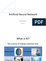 Artificial Neural Network: Ali Raza