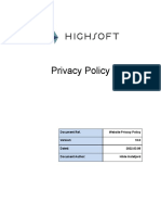 Highsoft Privacy Policy 10.0