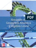 Nociones de Geometría Analítica y Álgebra Lineal - Kozak, Pastorelli & Vardanega