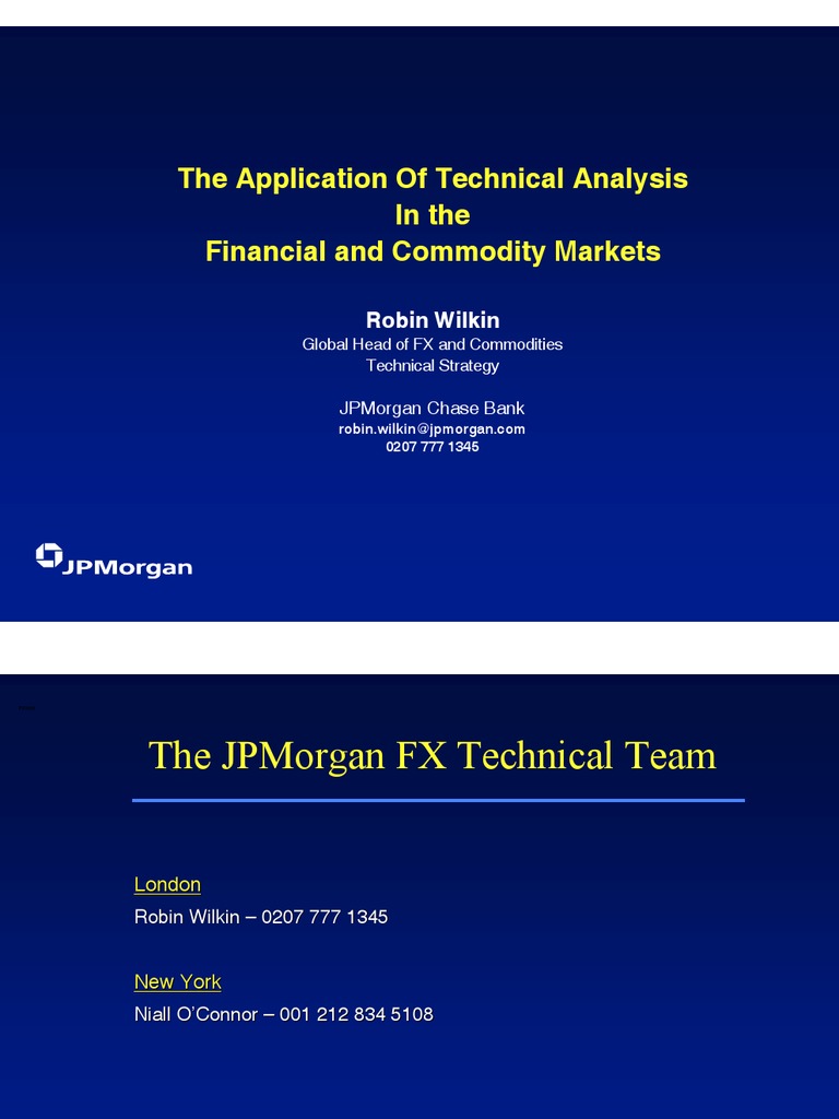 Jp Morgan Technical Analysis Pdf