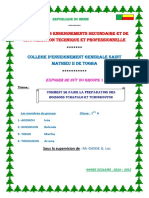 Ministere Des Enseignements Secondaire Et de La Formation Technique Et Professionnelle