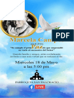 Marcela Campos Paz: Miércoles 18 de Mayo A Las 5:00 PM
