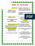 Actividades de Fin de Año