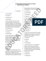 SN EE D: Part 3 Professional Education LET Reviewers (New Curriculum) Questions With Answers