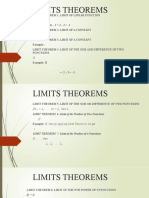 Limits Theorems