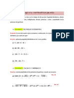 Trabajo #1 - Matemática 2do Año: Propiedad Distributiva