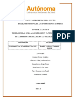 Análisis de la administración y procesos de Embotelladora San Miguel