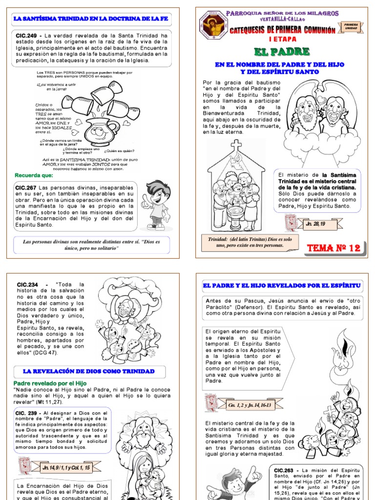 La Santísima Trinidad en la Fe Cristiana | PDF | Trinidad | espíritu Santo