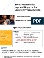 Adolescent Tuberculosis: A Challenge and Opportunity to Prevent Community Transmission