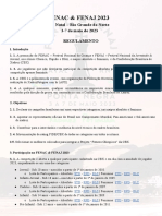 Fenac & Fenaj 2023: Natal - Rio Grande Do Norte 3-7 de Maio de 2023 Regulamento