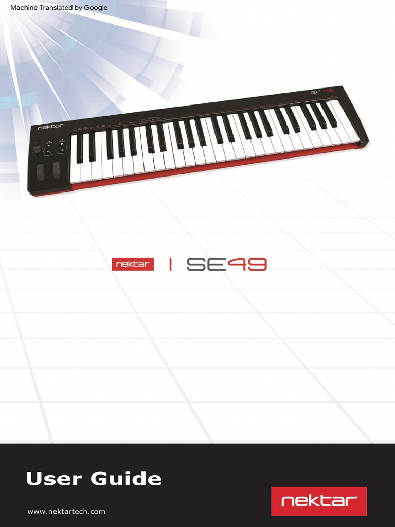 Nektar Controlador de teclado IDI USB SE49 con integración Nektar DAW