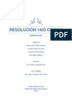 Resolución 1403 de 2006 Normatividad