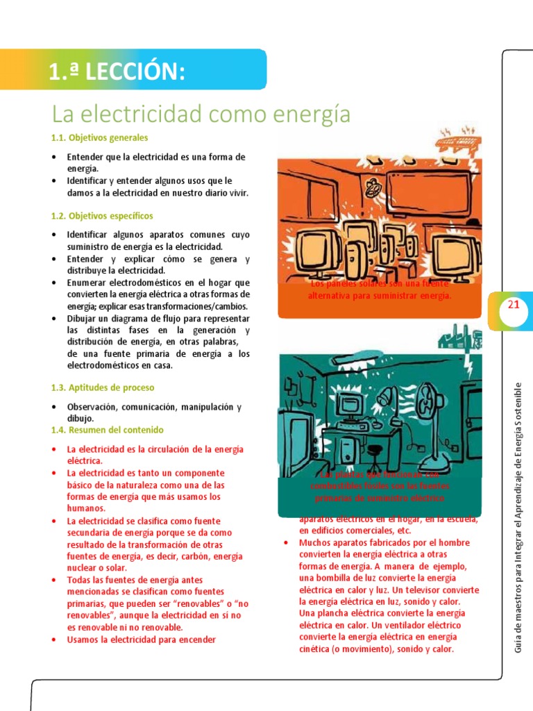 La Electricidad y su Uso en Casa | PDF | Energía renovable | Electricidad