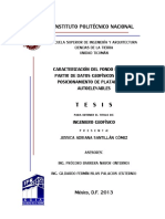 Caracterización del fondo marino mediante datos geofísicos para posicionamiento de plataformas