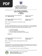 4TH QUARTER PHYSICAL EDUCATION 7 21st Century Assessment