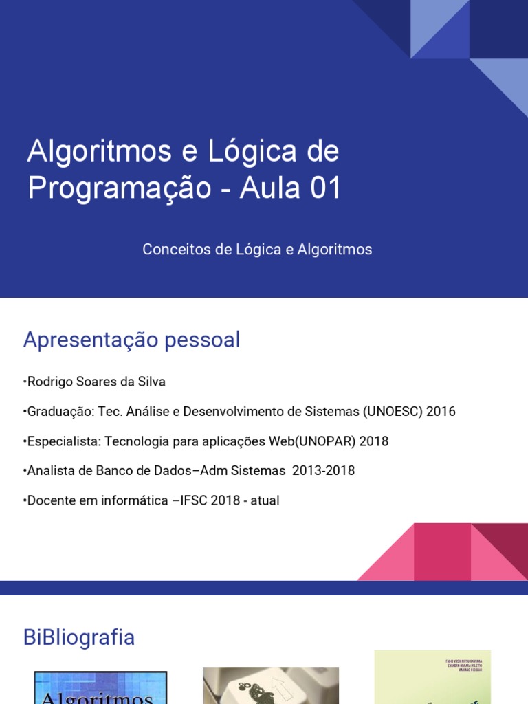 1 - Algoritmos e Lógica de Programação | PDF | Algoritmos | Lógica
