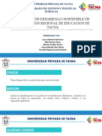 Desarrollo Sostenible de La Direccion Regional de Tacna