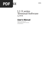 L J - X Series Terminal-Software: User's Manual