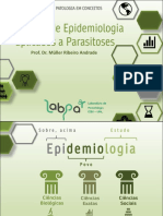 Conceitos de Epidemiologia Aplicados A Parasitoses: Prof. Dr. Müller Ribeiro Andrade