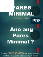 PARES MINIMAL