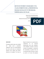 Articulo Investigativo Emprendimiento Social y Sentido de Pertenencia Holman Steven Bonilla Bermudez