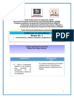 Evidencias de Aprendizaje Bloque No. 5: - Conocimientos y Saberes Culturales y Lingüísticos de Los Pueblos