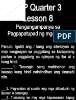 Esp Quarter 3 Lesson 8: Pangangampanya Sa Pagpapatupad NG Mga Batas