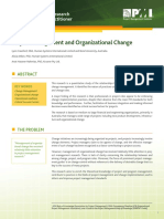 Project Management and Organizational Change: Summaries of New Research For The Reflective Practitioner