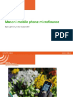 Musoni-Mobile Phone Microfinance: Bart Van Eyk, CEO Musoni BV