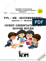 TVL - He - Housekeeping: Guest Orientation On House Rules