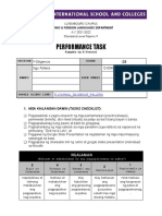 Performance Task: SECTION 9-Diligence Score /25