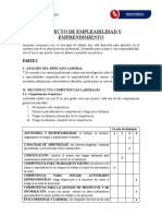 Proyecto de Empleabilidad Y Emprendimiento: Parte I