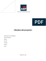 Plantilla Informe Proyecto A+S
