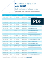 Calendario Leiloes Imoveis Caixa