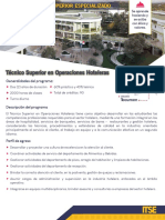 Técnico Superior en Operaciones Hoteleras: Generalidades Del Programa