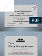 Procesamiento Digital de Señales Semana 9. Filtros Digitales-Moving Average