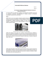 Normas ASTM para clasificación de aceros y aleaciones de aluminio