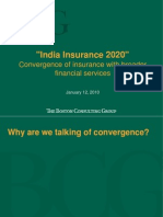 "India Insurance 2020": Convergence of Insurance With Broader Financial Services