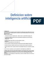 Definicion Sobre Inteligencia Artificial (IA)