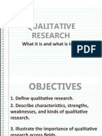 Qualitative Research: What It Is and What Is Is Not