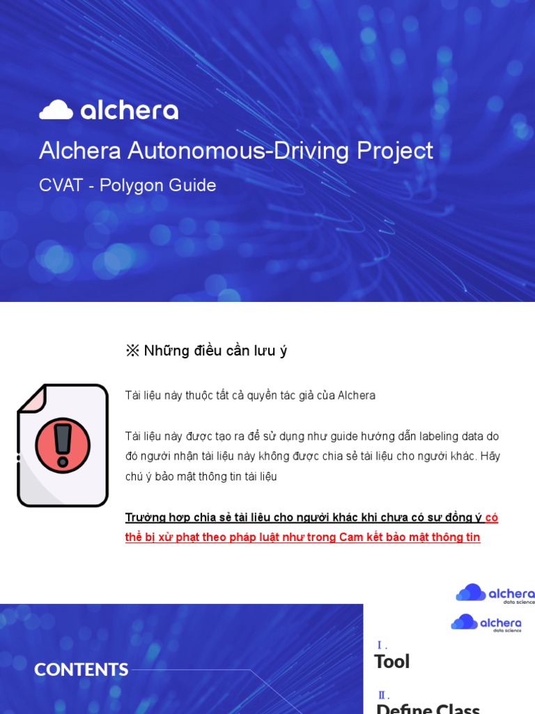 Alchera Autonomous-Driving Project: CVAT - Polygon Guide | PDF