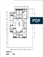 Denah Lt. 2 Skala 1:100: KM. Servis