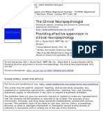Providing Effective Supervision in Clinical Neuropsychology