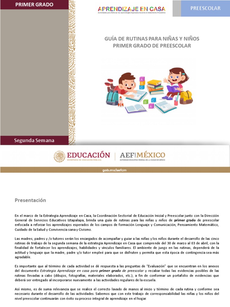 1° Preescolar | PDF | Educación de la primera infancia