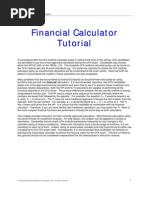 Financial Calculator Guide