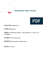 Integrales Dobles y Aplicaciones Al Calculo de Volumenes